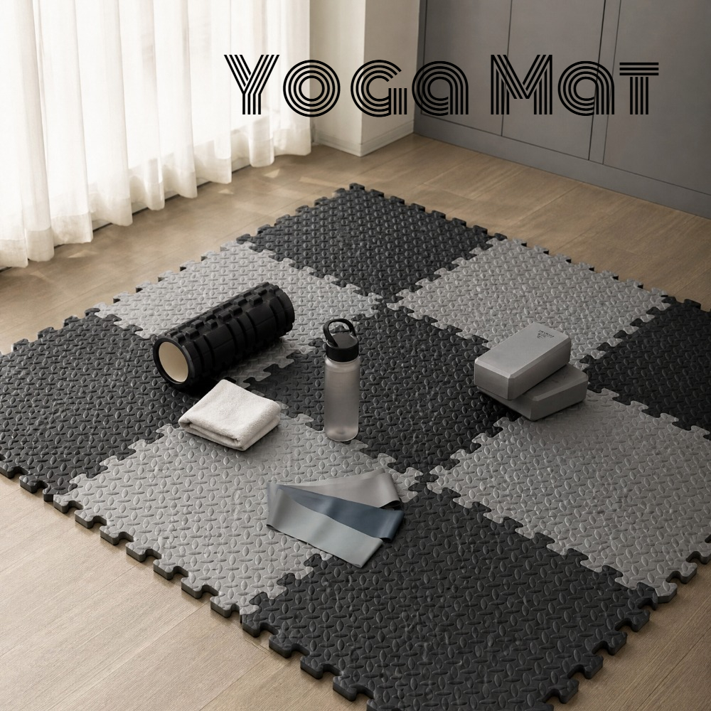 Home Gym Options - 8/16Pcs Impact-Resistant EVA Gym Floor Mat