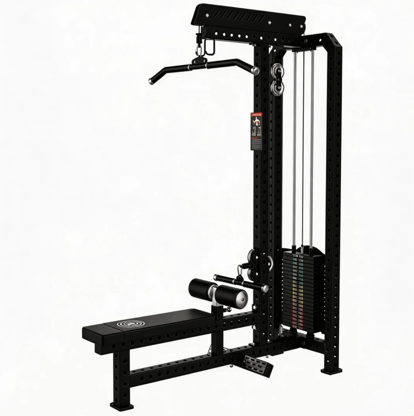 Home Gym Cable Machine - Commercial Lat Pulldown & Seated Row