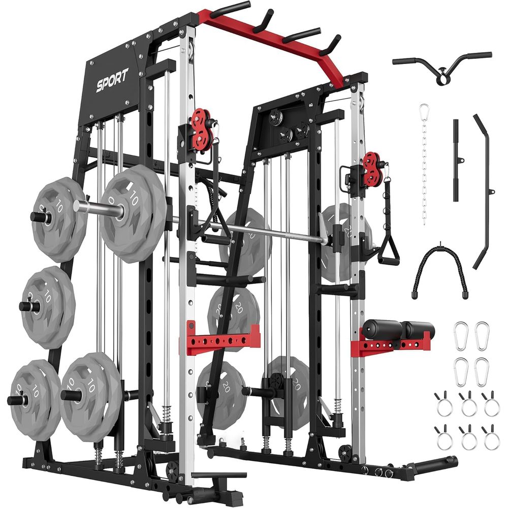 Home Gym Cable Machine - Home Gym Power Cage with Smith