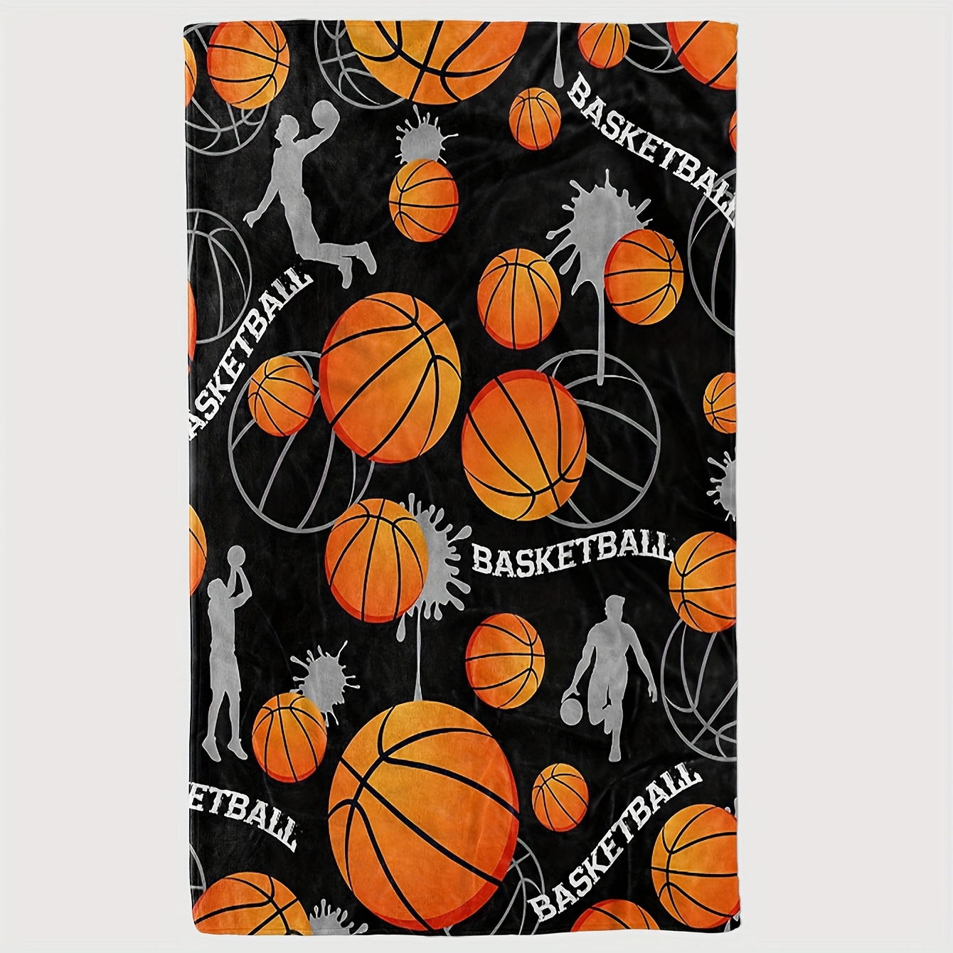 Basketball Flannel Throw Blank - Home Gym And Basketball Court recension och pris