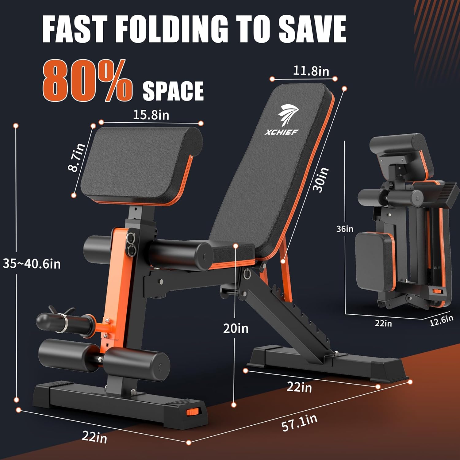 Adjustable Weight Bench - 1000 - Home Gym Leg recension och pris