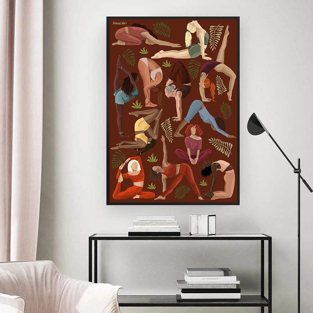 Vintage Yoga Moves Poster Canv - Home Gym York recension och pris