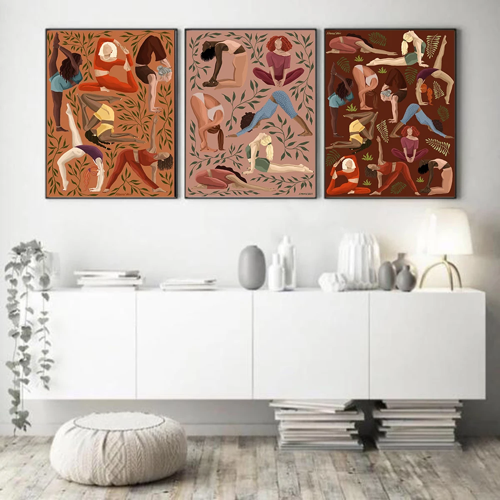 Vintage Yoga Moves Poster Canv - Home Gym York recension och pris