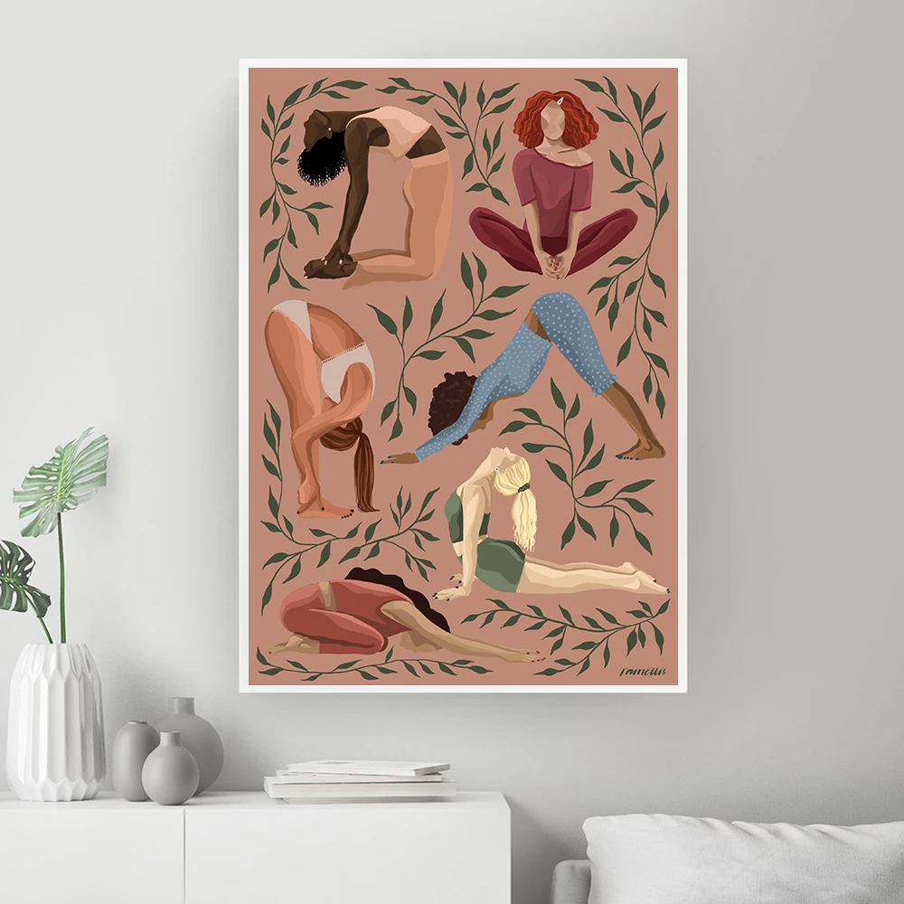 Vintage Yoga Moves Poster Canv - Home Gym York recension och pris