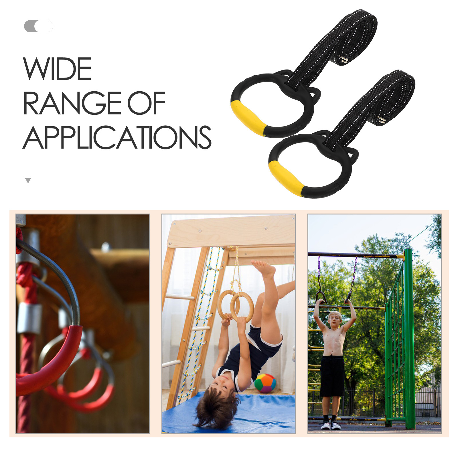 1 set 1 Set Gymnastics Rings F - Home Gym Options recension och pris