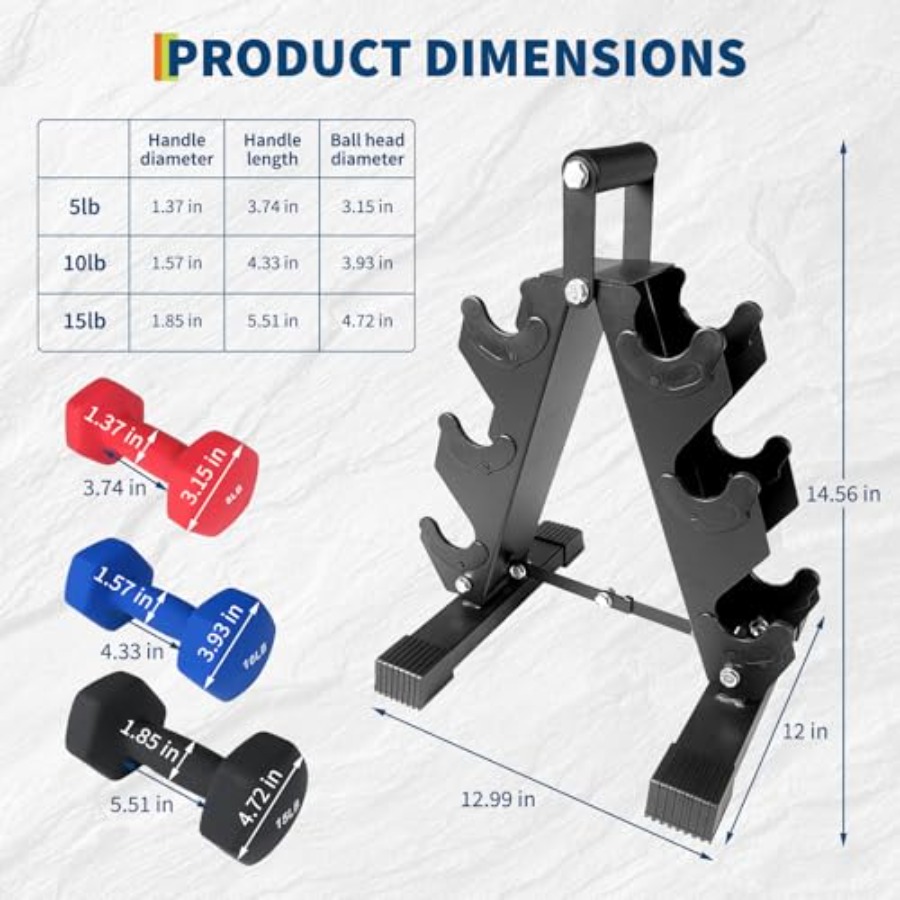 PVC Coated Hexagon Dumbbell Se - Home Gym Options recension och pris
