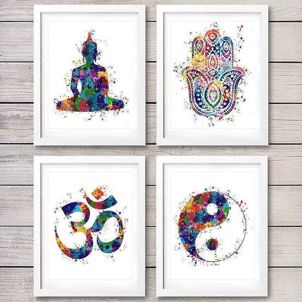 Yoga Art Canvas Painting Poste - Home Gym York recension och pris