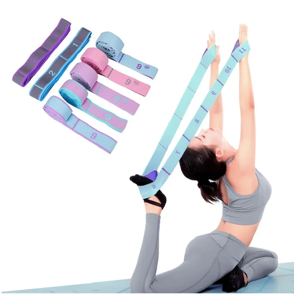 Multi-Section Elastic Yoga Res - Home Gym Options recension och pris