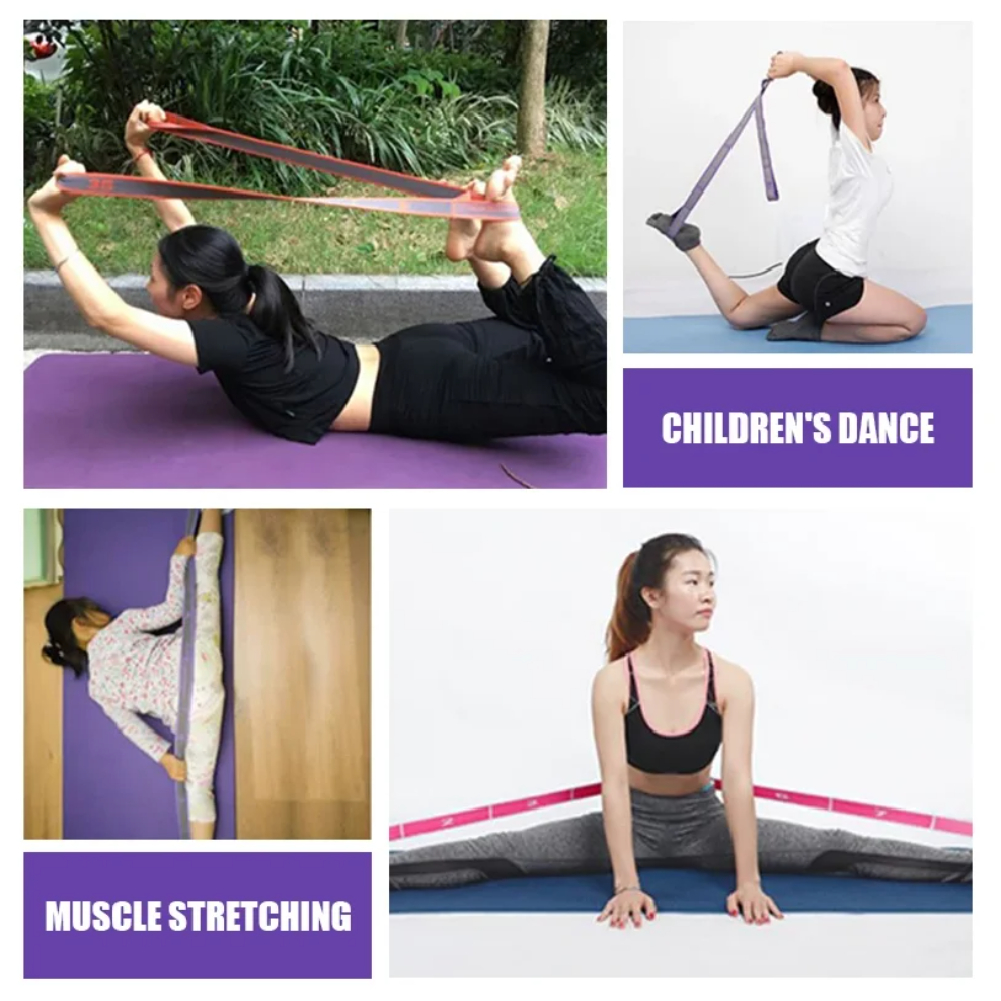 Multi-Section Elastic Yoga Res - Home Gym Options recension och pris