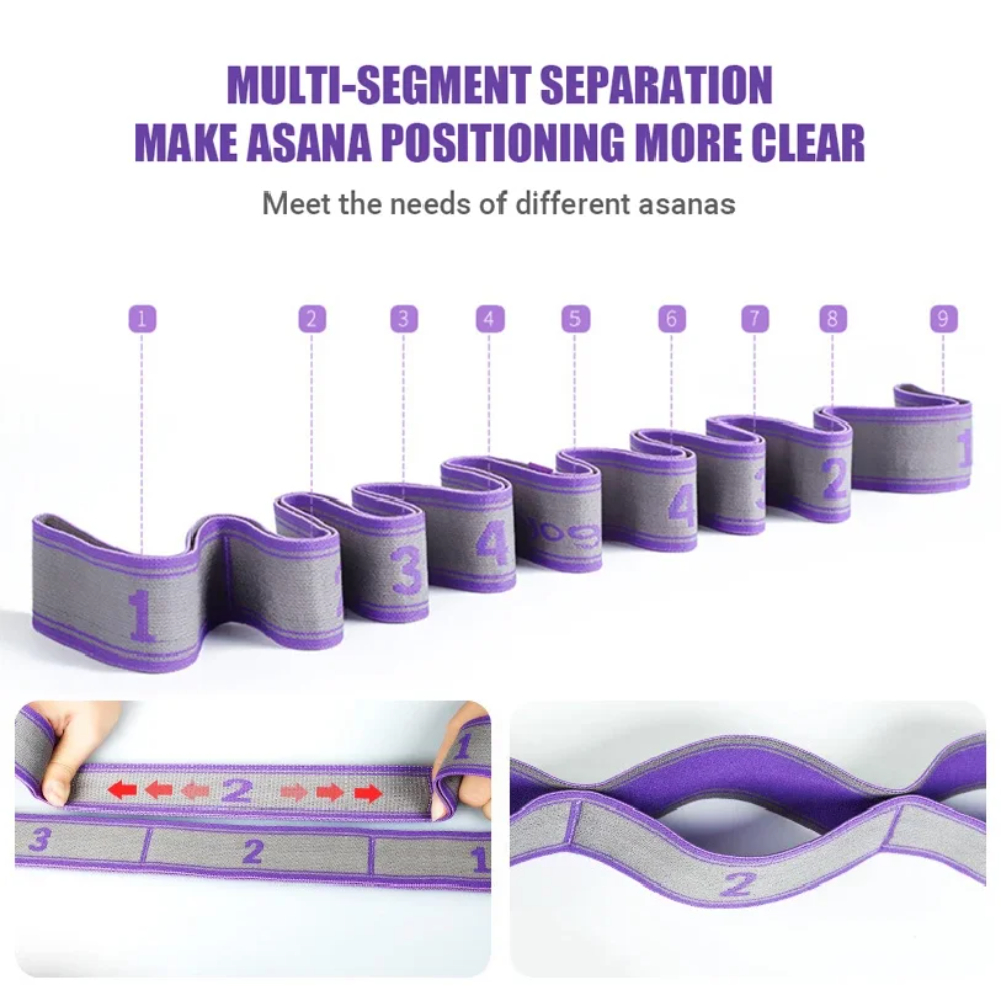 Multi-Section Elastic Yoga Res - Home Gym Options recension och pris