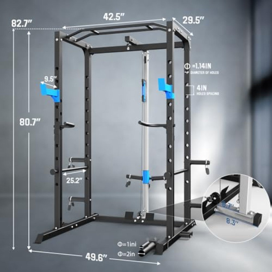 Home gym power cage: steel, bl - Home Gym Options recension och pris