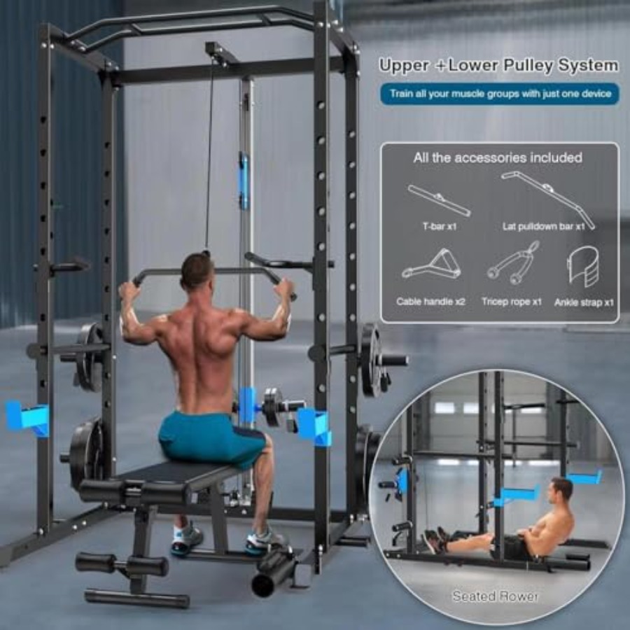 Home gym power cage: steel, bl - Home Gym Options recension och pris