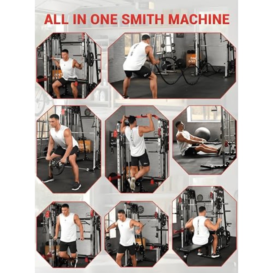 Smith Machine Home Gym All in  - Home Gym Cable Machine recension och pris