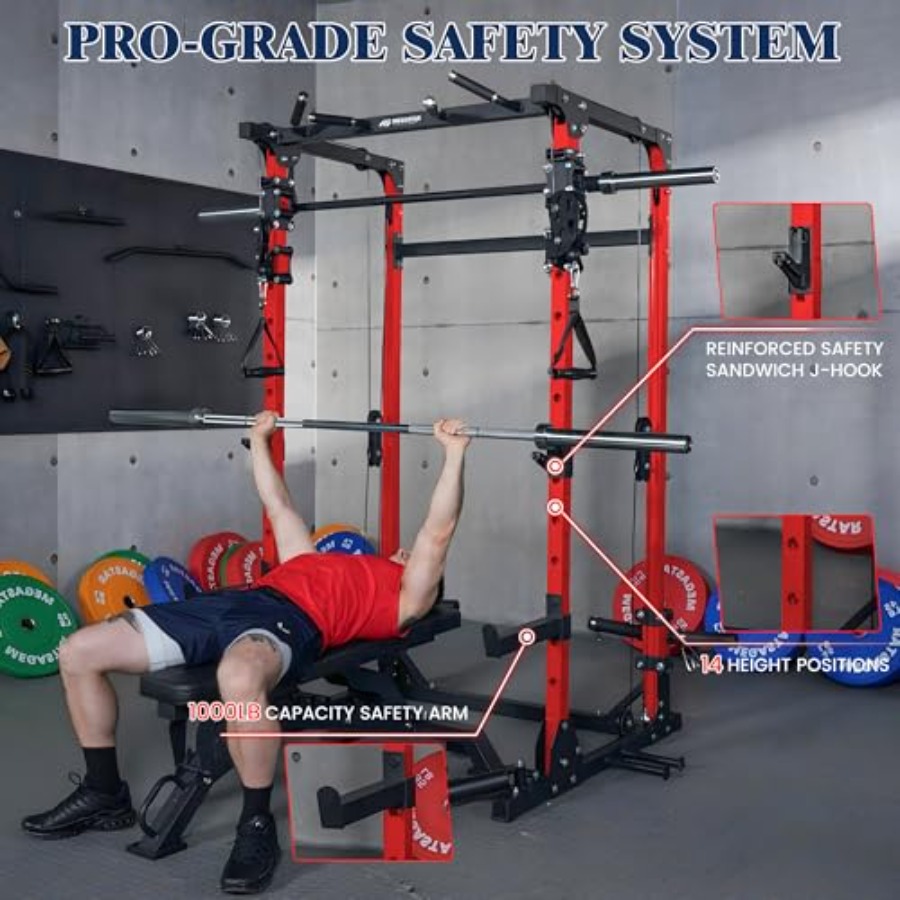 Smith Machine 5 in 1 Heavy-Dut - Home Gym Cable Machine recension och pris