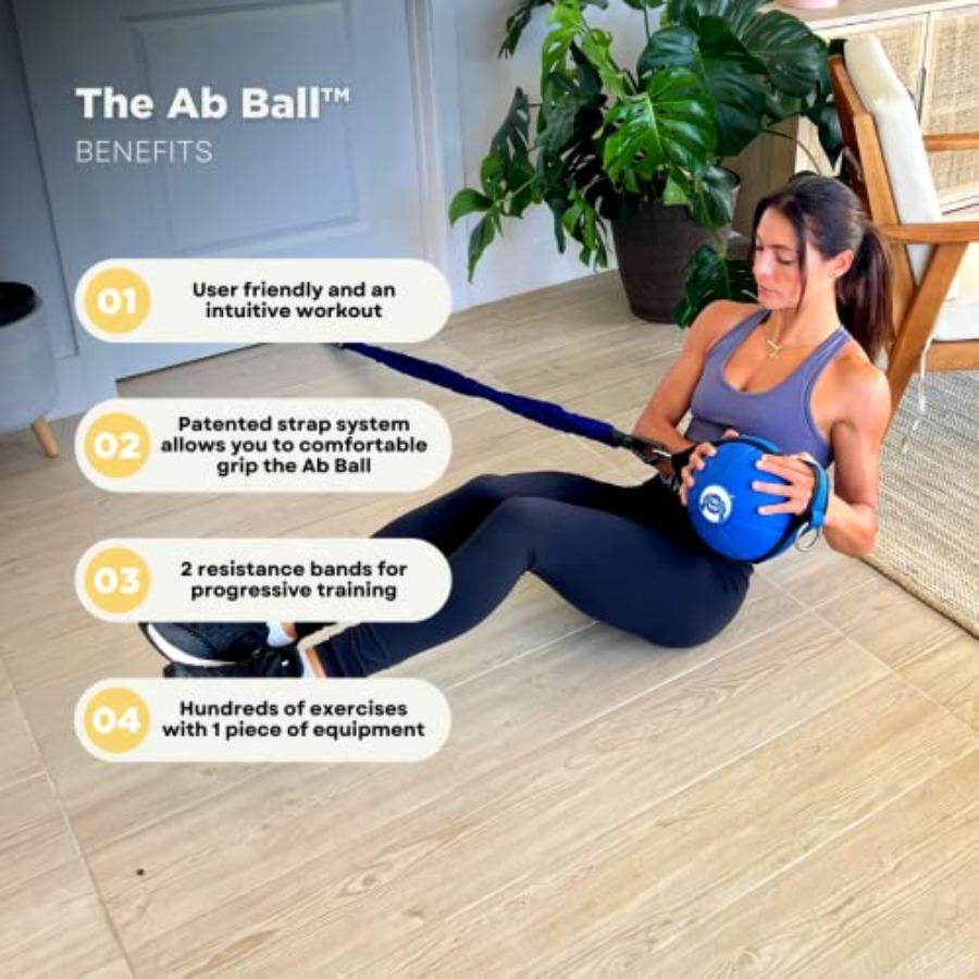 Ab Ball - 3-in-1 medicine ball - Home Gym Leg recension och pris