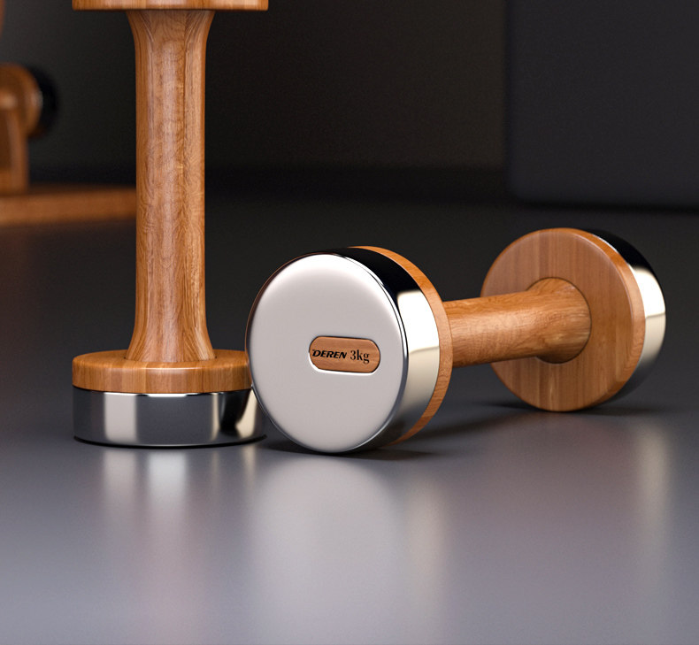 Wood & Steel Adjustable Dumbbe - Home Gym No Equipment recension och pris