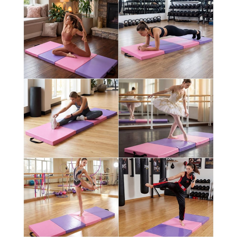 Portable Folding Exercise Mat  - Home Gym Options recension och pris