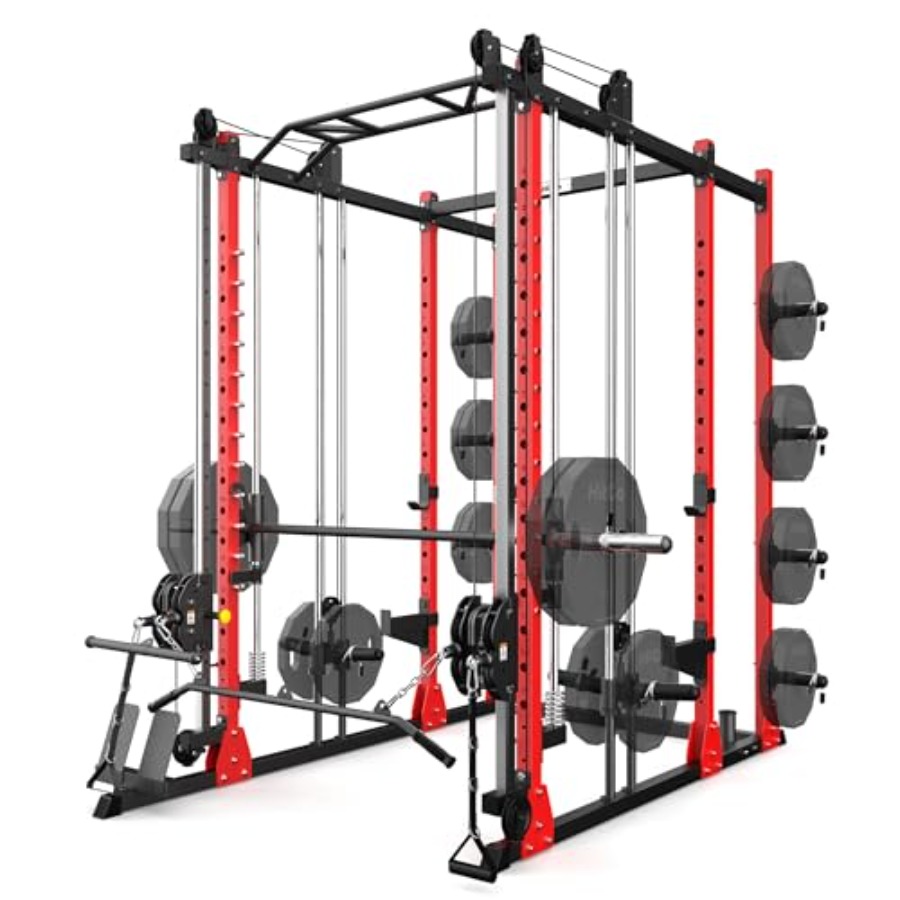 All-in-One Power Rack with Smi - Home Gym Cable Machine recension och pris