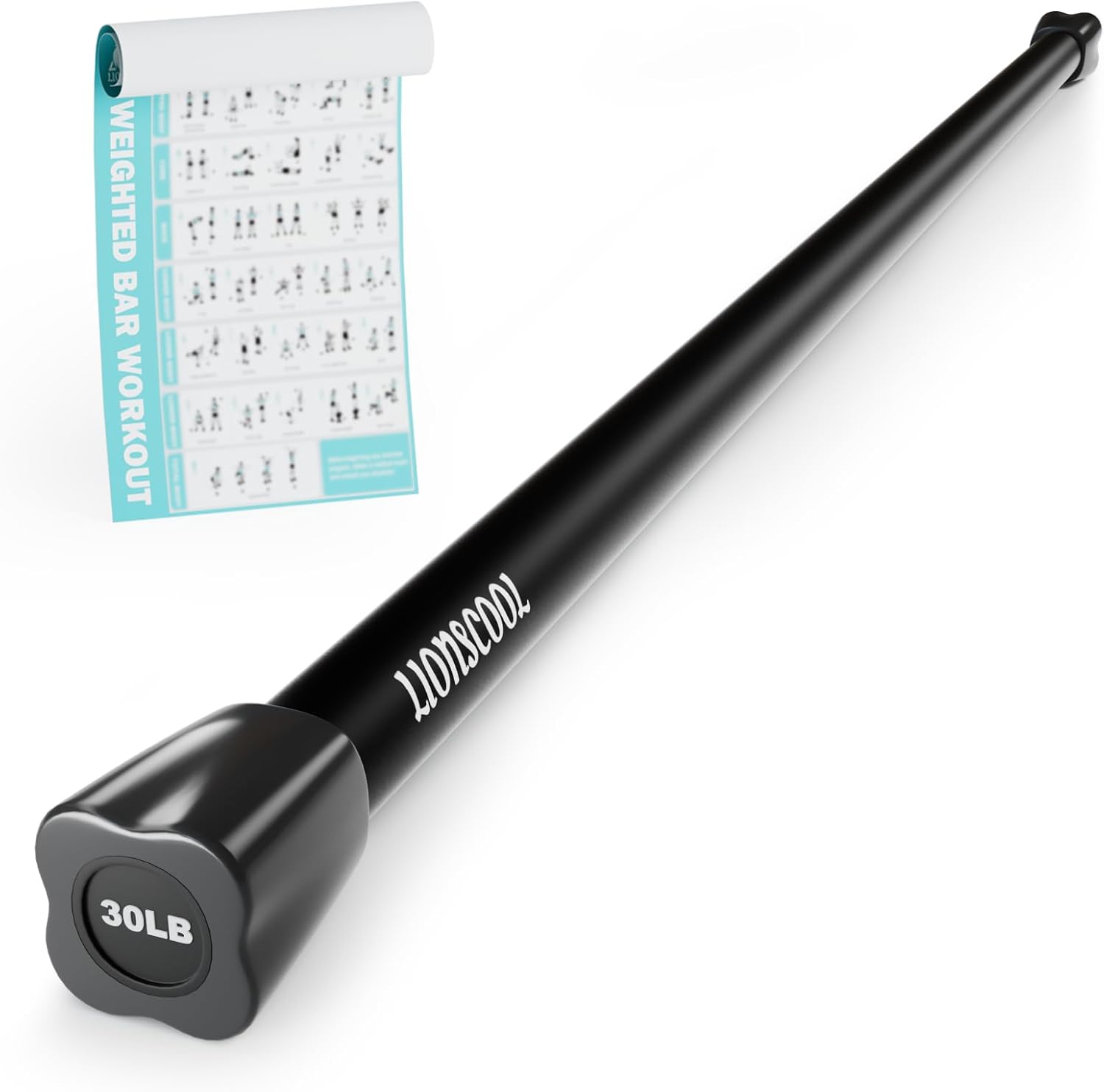 Padded Weighted Bar for Exerci - Home Gym Options recension och pris