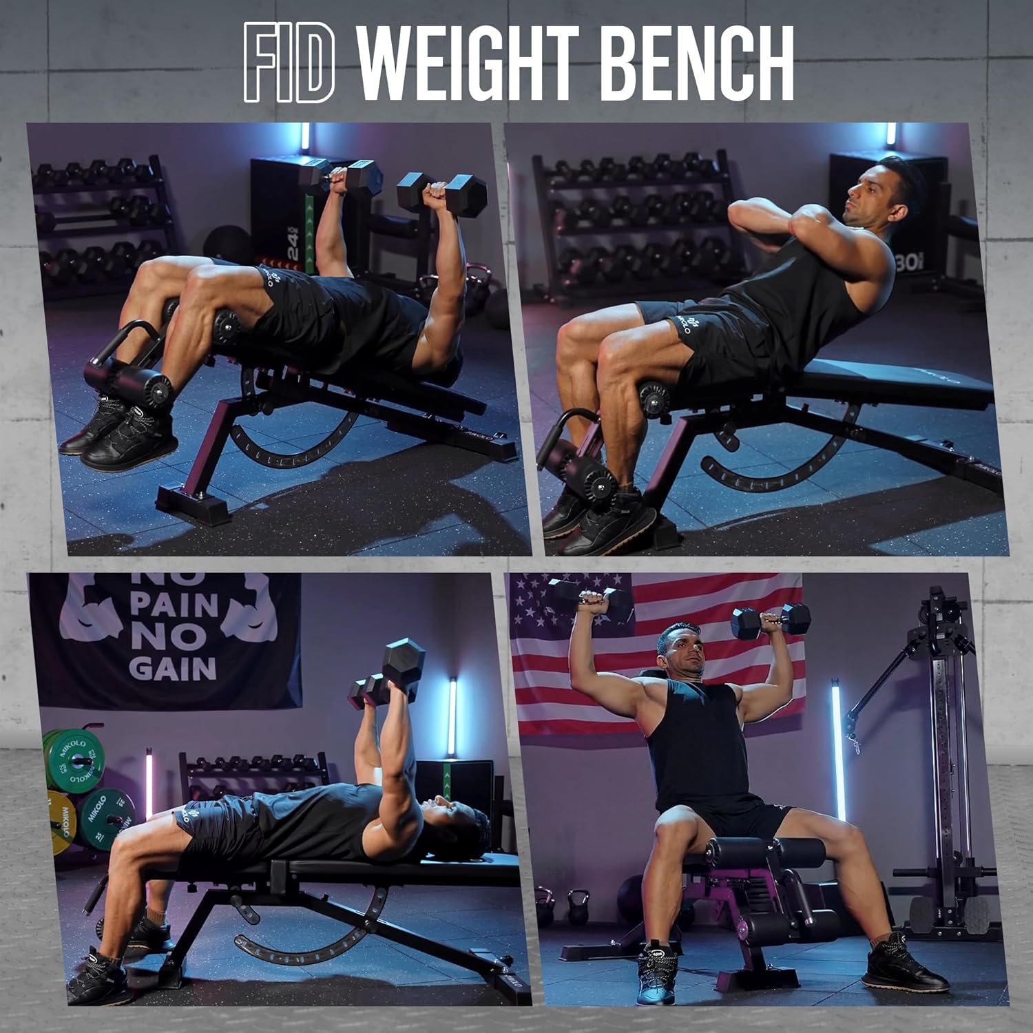 Home Gym Weight Bench - Steel  - Home Gym Leg recension och pris
