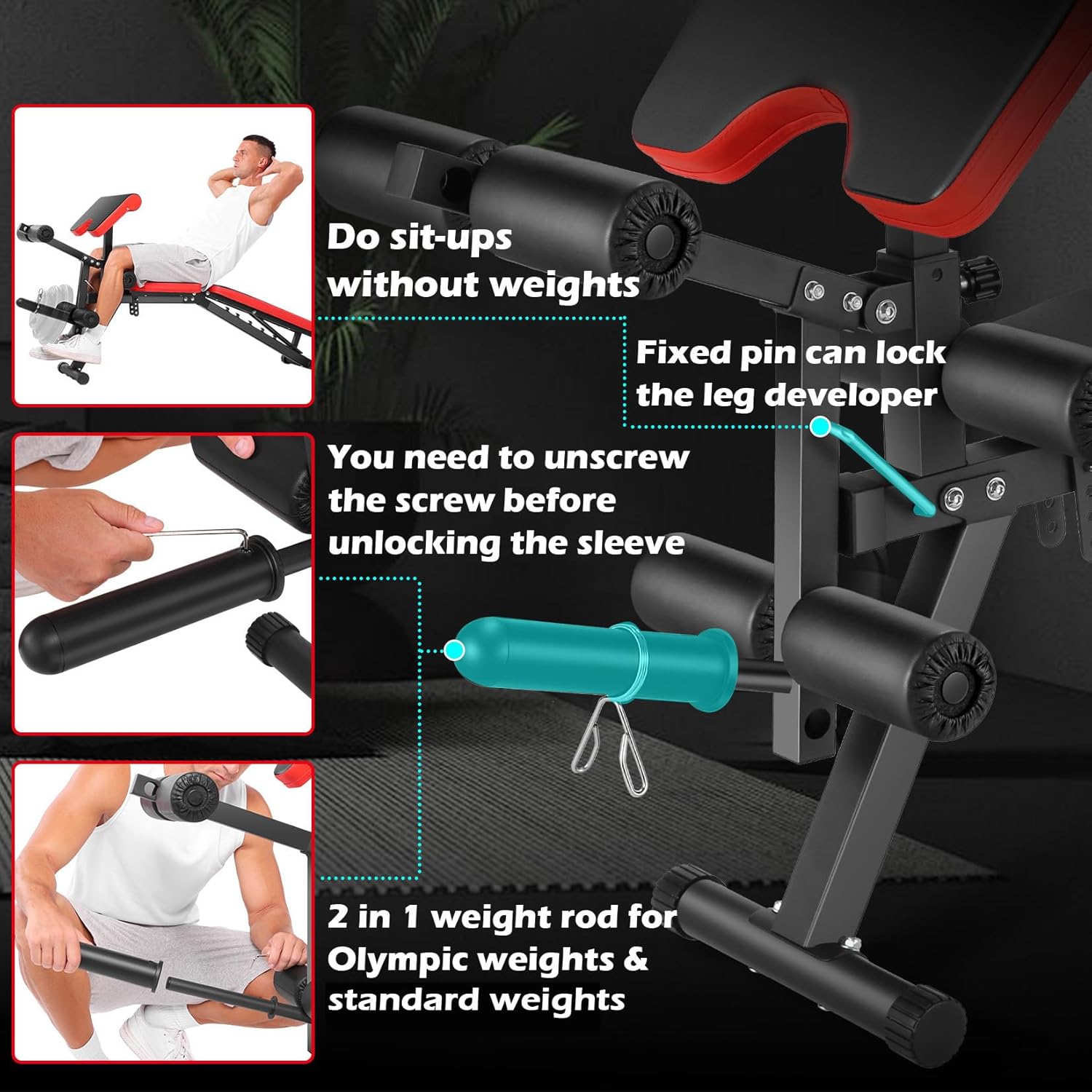Home Gym Workout Bench - Metal - Home Gym Leg recension och pris