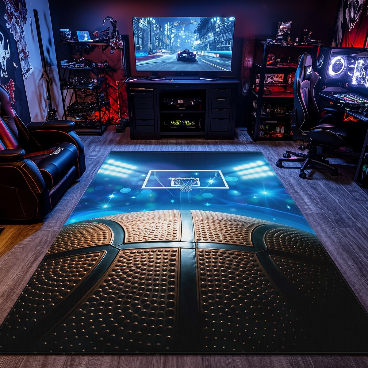 Basketball court design plush  - Home Gym And Basketball Court recension och pris