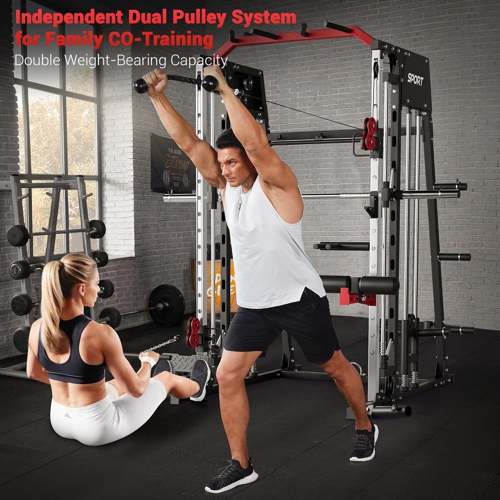 Home Gym Power Cage with Smith - Home Gym Cable Machine recension och pris