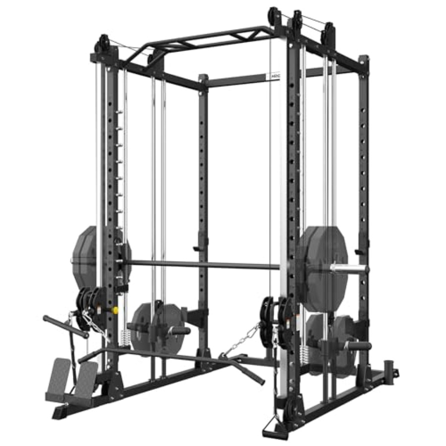 All-in-One Power Rack with Smi - Home Gym Cable Machine recension och pris