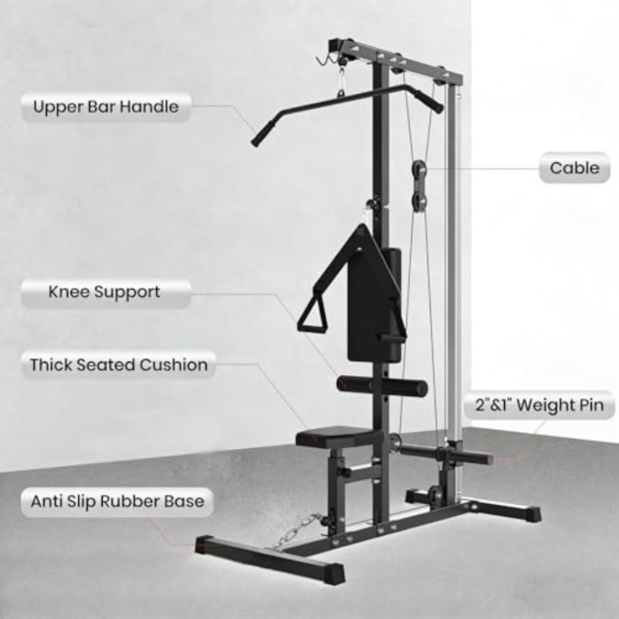 Multi-Functional LAT Pulldown  - Home Gym Cable Machine recension och pris