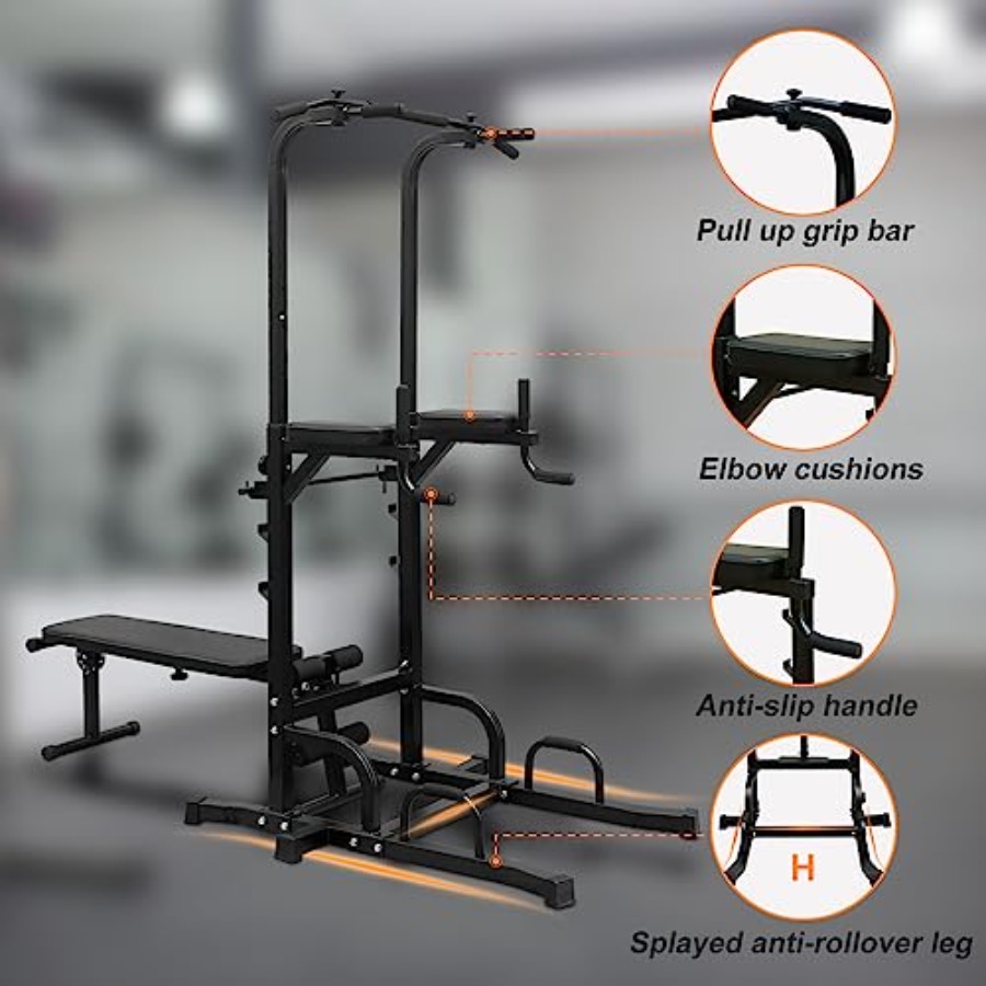 Power Tower with Weight Bench  - Adjustable Weight Bench recension och pris