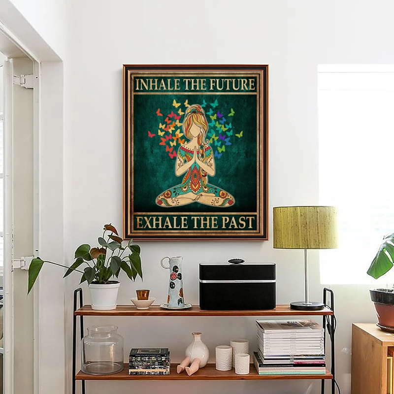 Canvas Painting Hippie Yoga Gi - Home Gym York recension och pris