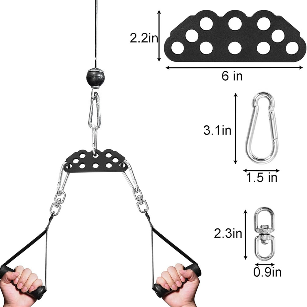 AT59 LAT Pulldown Attachments, - Home Gym Cable Machine recension och pris