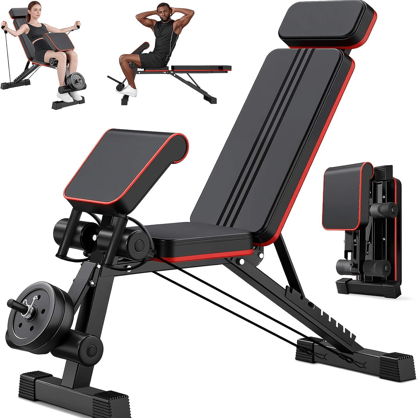 Pre-Assembled Foldable Dumbbel - Adjustable Weight Bench recension och pris
