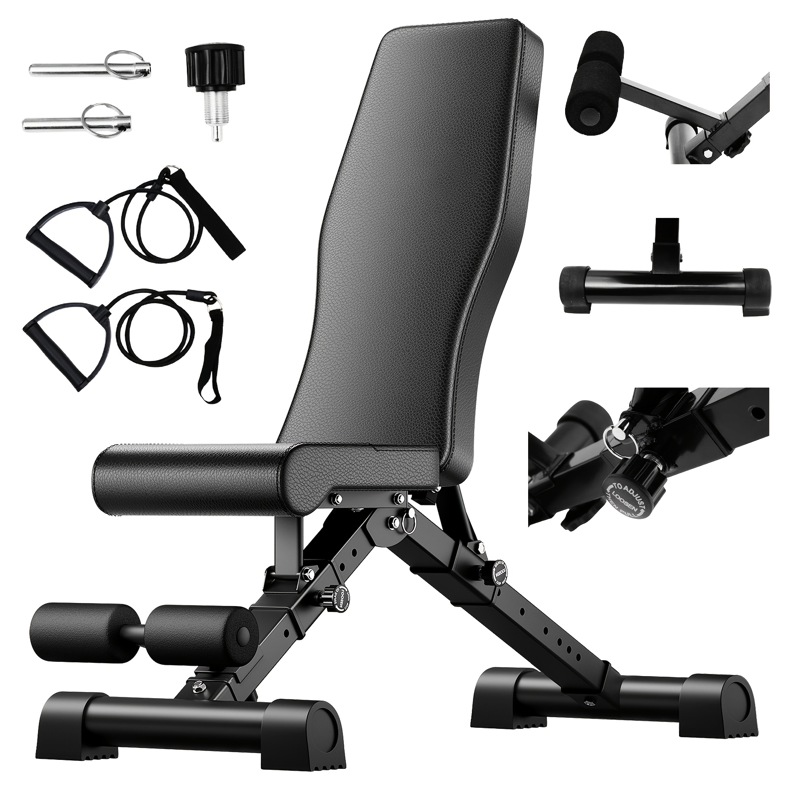 Pre-Assembled Foldable Dumbbel - Adjustable Weight Bench recension och pris